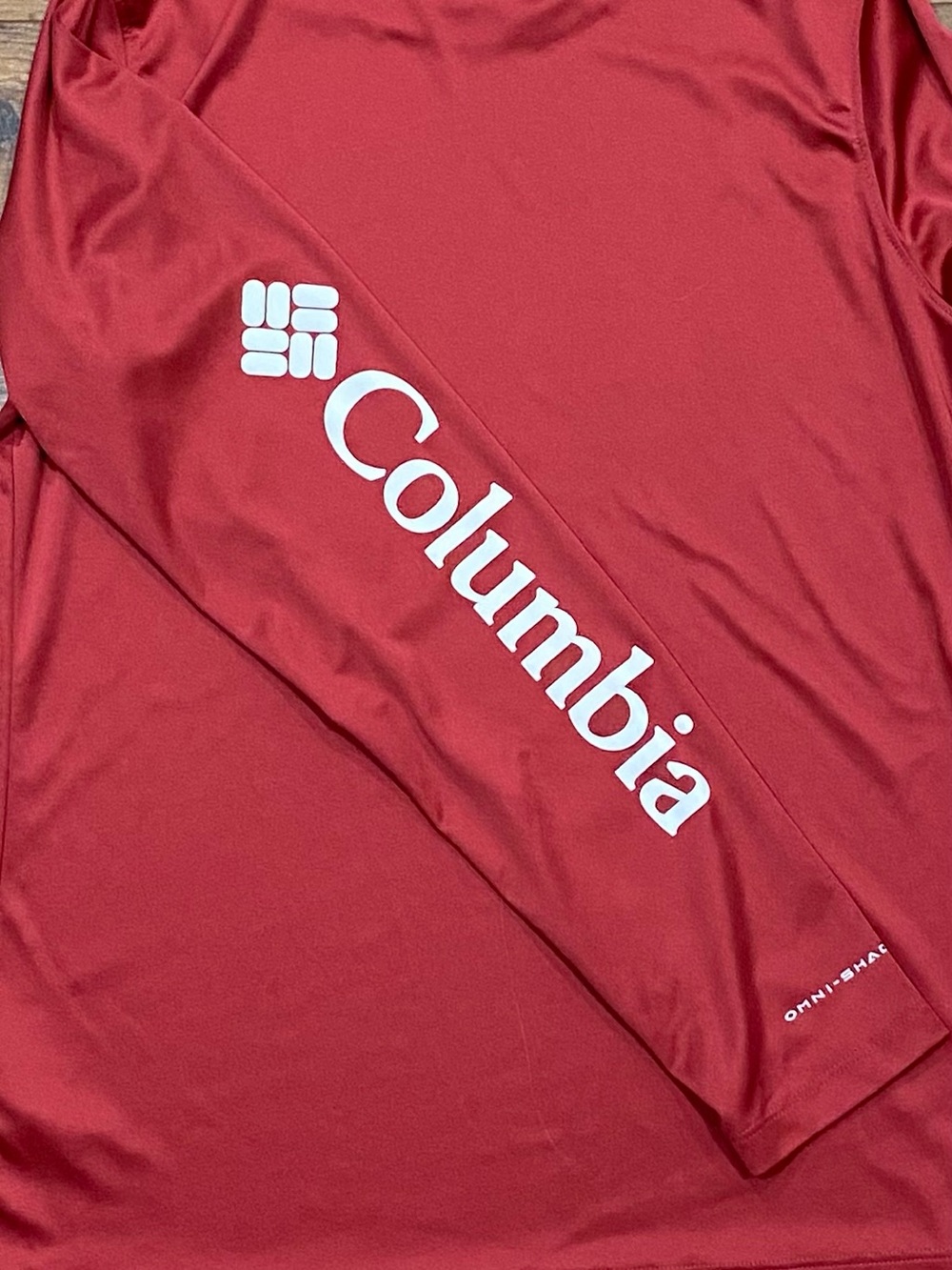 Columbia Women’s Rapid Creek Long Sleeve Red Coral UPF 50 Top Size Small - Picture 3 of 11